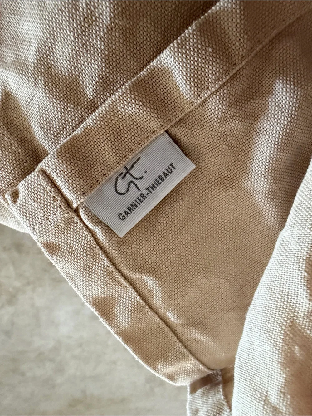 Garnier Thiebaut tan linen napkins set of 4